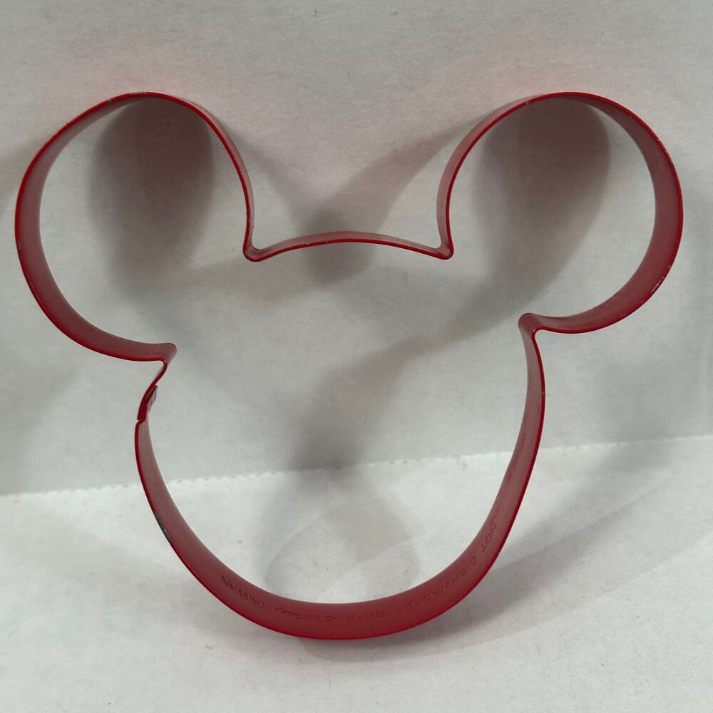 Disney Brand Mickey Mouse Ears Red Cookie Cutter